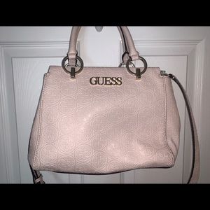 Light blush pink Guess purse